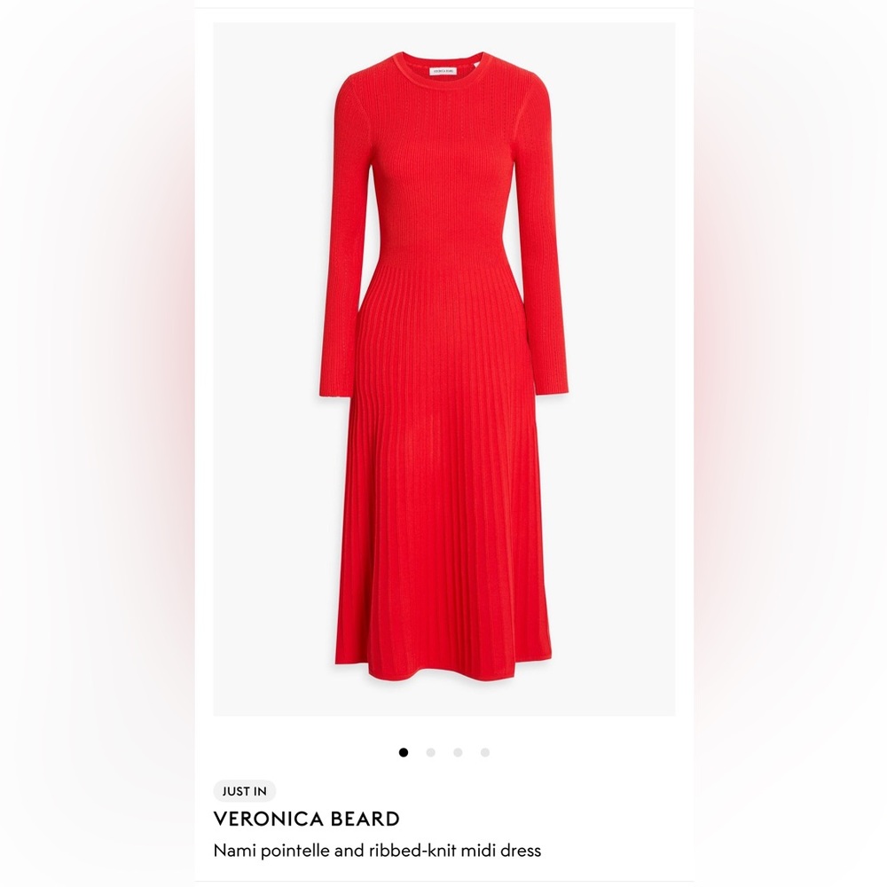 Veronica Beard Scarlet Long Sleeve Dress